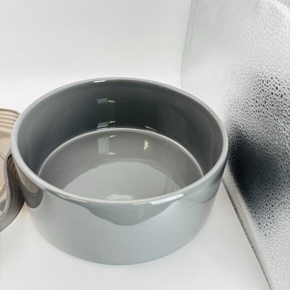 Pampered Chef 8” Quick Cooker Ceramic Pot #100043 with Silicone Lid New In Box - Picture 10 of 16